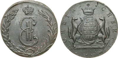 Артикул №25-26478, 10 копеек 1773 года. КМ. Сибирские.