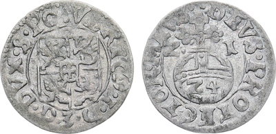 Артикул №25-46072,  Германия. Герцогство Померания. Герцог Богуслав XIV. 1/24 талера 1621 года.