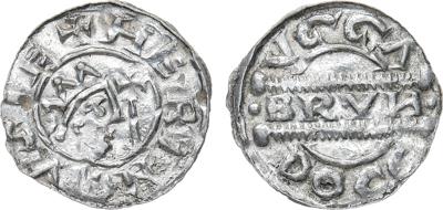 Лот №25-46085,  Нидерланды. Графство Фрисландия. Граф Бруно III. Денарий 1038-1057 гг.