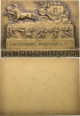Артикул №26-00621,  Швеция. Плакета 1979 года. Спортивный клуб почтового ведомства.